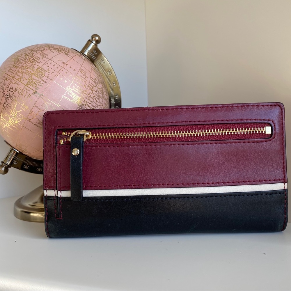 Kate Spade Cedar Street Satchel & Wallet MaroonBlk - Picture 13 of 16